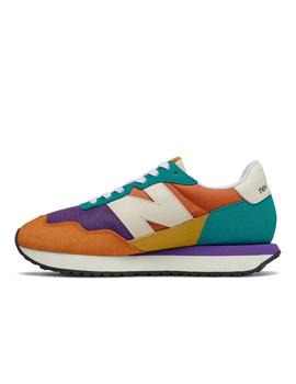 Zapatilla Mujer New Balance 237 Naranja Morado