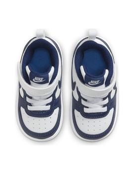 Zapatilla baby Nike Court Borough  Blanco/marino