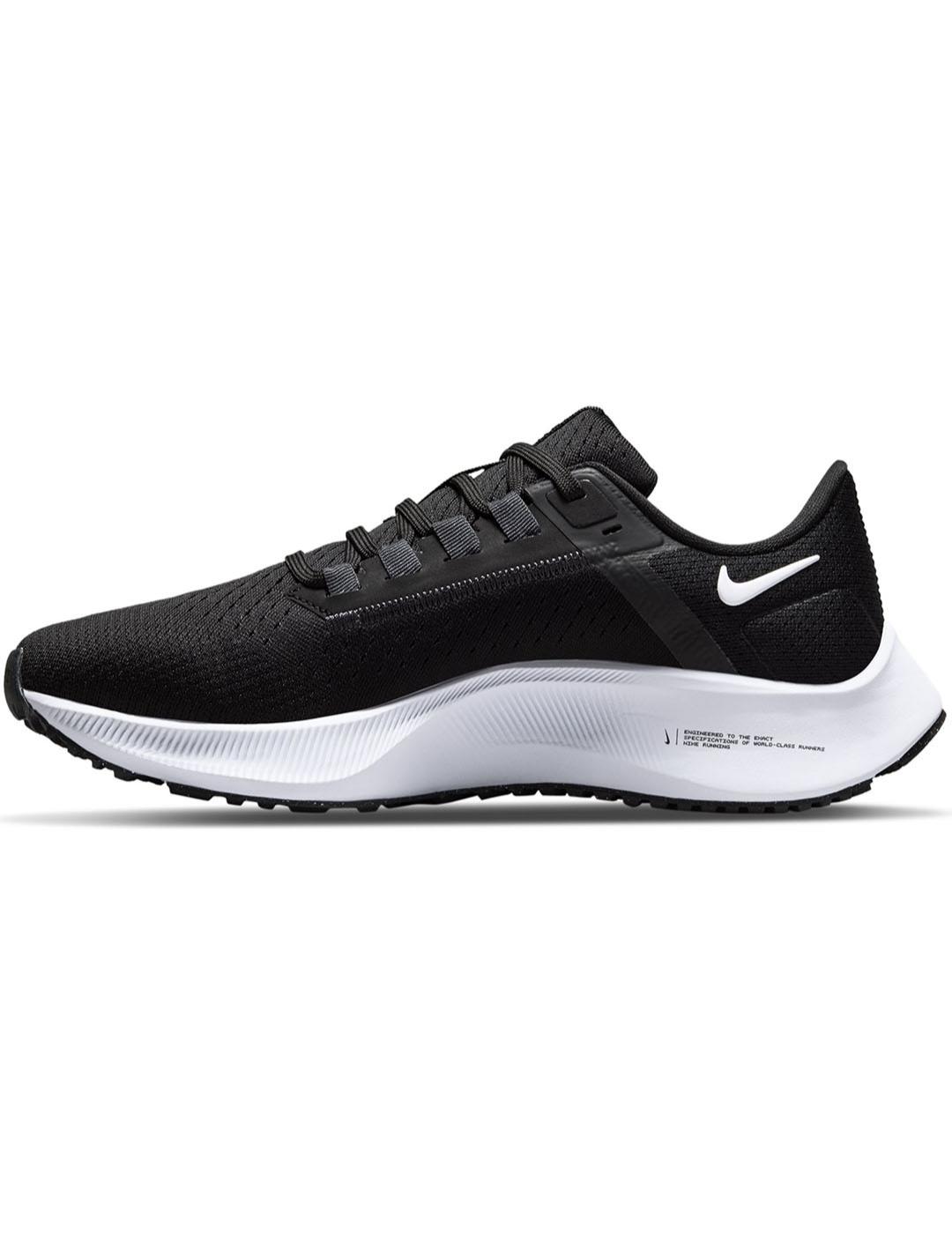 Zaptilla Nike Mujer Zoom Pegasus 38 Negra