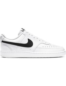 Zapatilla Hombre Nike Court Vision Low Blanca Negra