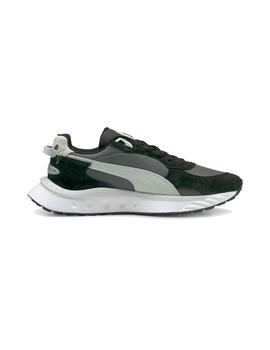 Zapatilla Hombre Puma Wild Rider Rollin Negra Gris