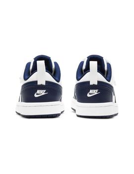 Zapatilla Niño Nike Court Borough Blanca Azul