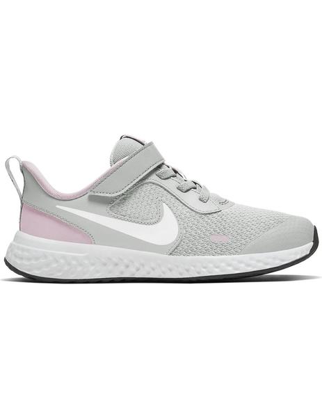 sofá cadena construir Zapatilla Niña Nike Revolution 5 Gris Rosa