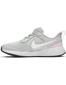 Zapatilla Niña Nike Revolution 5 Gris Rosa