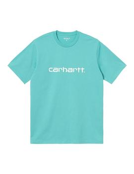 Camiseta Hombre Carhartt WIP Script Verde