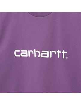 Camiseta Hombre Carhartt WIP Script Morada