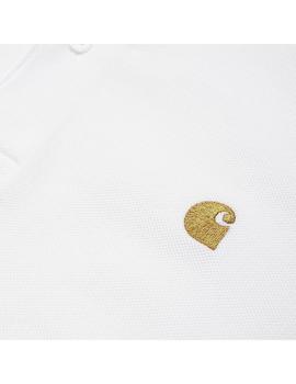 Polo Hombre Carhartt Wip Chase Pique Blanco