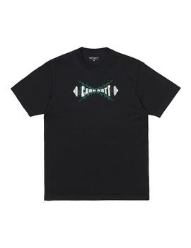 Camiseta Hombre Carhartt WIP Wave Script Negra