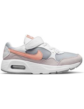 Zapatilla Niña Nike Air Max SC Blanco Coral