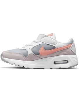 Zapatilla Niña Nike Air Max SC Blanco Coral