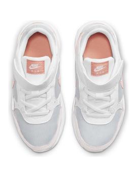 Zapatilla Niña Nike Air Max SC Blanco Coral