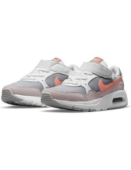 Zapatilla Niña Nike Air Max SC Blanco Coral