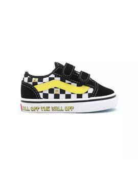 Zapatilla Baby Vans X SpongeBob Old Skool Negra