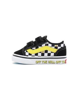 Zapatilla Baby Vans X SpongeBob Old Skool Negra