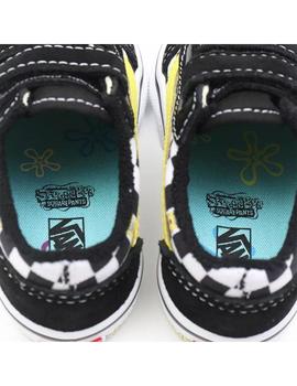 Zapatilla Baby Vans X SpongeBob Old Skool Negra