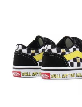 Zapatilla Baby Vans X SpongeBob Old Skool Negra