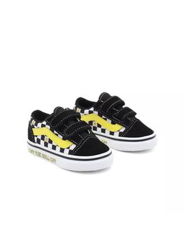 Zapatilla Baby Vans X SpongeBob Old Skool Negra