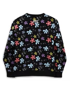 Sudadera Mujer Vans X Bob Sponja Aloha Negra