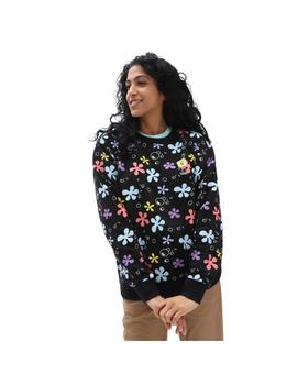 Sudadera Mujer Vans X Bob Sponja Aloha Negra