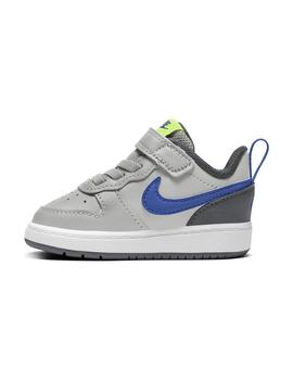 Zapatilla Baby Nike Court Borough  Gris Azul