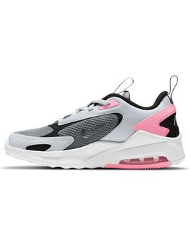 Zapatilla Niña Nike Air Max Bolt Gris Rosa