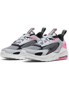 Zapatilla Niña Nike Air Max Bolt Gris Rosa