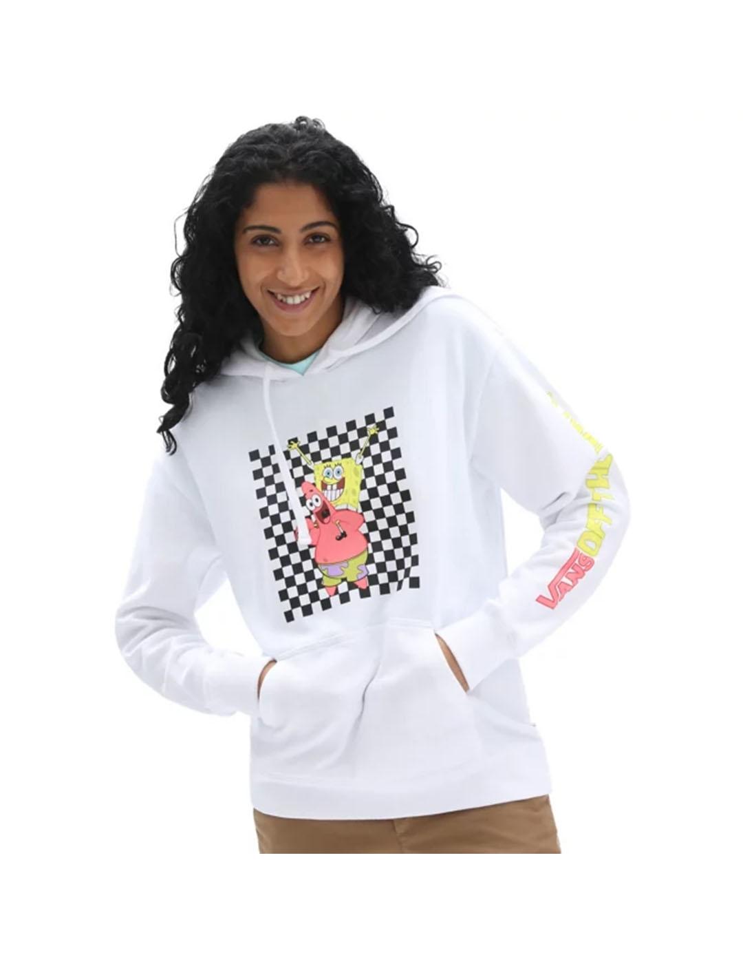 Sudadera Mujer Vans Bob esponja Blanca