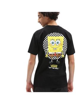 Camiseta Hombre Vans X SpongeBob Negra