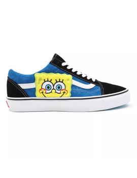 Zapatilla Unisex Vans Old Skool Bob Sponja Azul