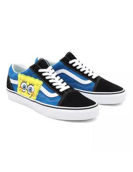 Zapatilla Unisex Vans Old Skool Bob Sponja Azul