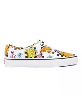 Zapatilla Unisex Vans Authentic Blanca Bob Sponja