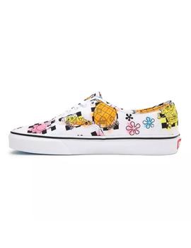 Zapatilla Unisex Vans Authentic Blanca Bob Sponja