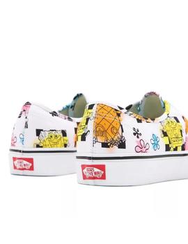 Zapatilla Unisex Vans Authentic Blanca Bob Sponja