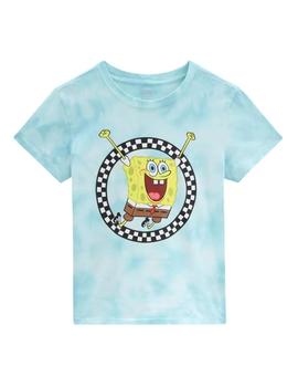 Camiseta Mujer Vans X Bob Esponja Jump Out Azul