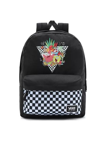 Mochila Unisex Vans Bob Esponja Realm Negra