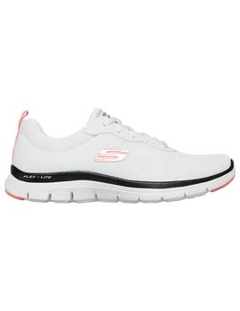 Zapatilla Mujer Skechers Flex Appeal 4.0 Blanco