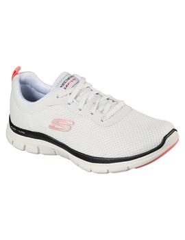 Zapatilla Mujer Skechers Flex Appeal 4.0 Blanco