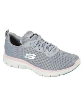 Zapatilla Mujer Skechers Flex Appeal 4.0 Gris