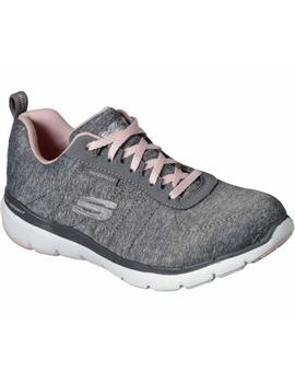 Zapatilla Mujer Skechers Flex Appeal 3.0 Gris