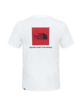 Camiseta Hombre TNF Red Box Blanca