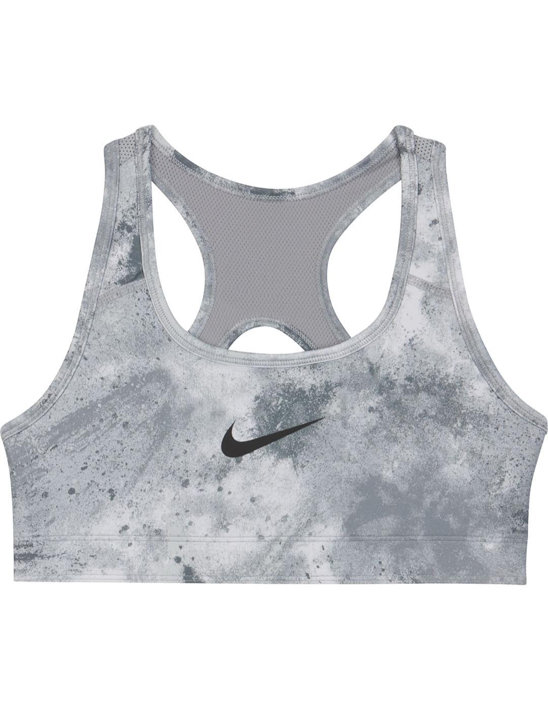 Top Nina Nike swoosh Gris