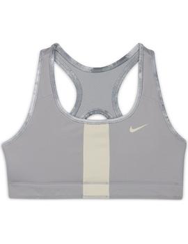 Top Niña Nike swoosh Gris