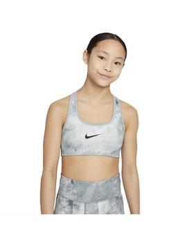 Top Niña Nike swoosh Gris