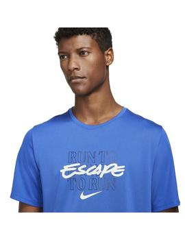 Camiseta Hombre Nike Miler Top Azul