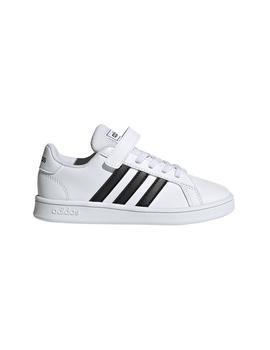 Zapatilla Niñ@ adidas Grand Court Blanco/Negro