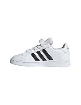 Zapatilla Niñ@ adidas Grand Court Blanco/Negro