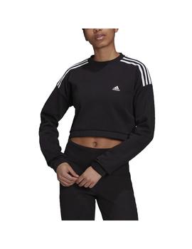 Sudadera Mujer adidas Crop Crew Negro