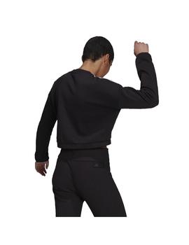 Sudadera Mujer adidas Crop Crew Negro