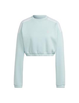 Sudadera Mujer adidas Crop  Celeste