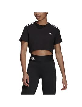 Camiseta Mujer adidas Cropped Tee Negro